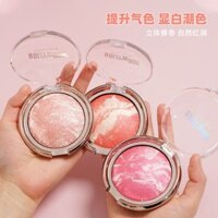 [8245 Lời khen ngợi của mọi người] Phấn má hồng nổi bật Bột nướng chảo đa năng màu đỏ khô cho nữ Trang điểm khỏa thân tự nhiên màu cam Ngọc trai mịn Flash nướng bột ép Rouge Sản phẩm chính hãng