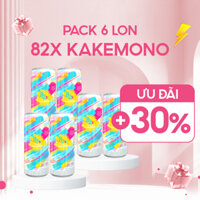 82X Pack 6 Lon Kakemono Nước Uống Giải Khát Vị Ổi Hồng Chứa Collagen Đến Từ Nhật Bản 245ml/Lon.