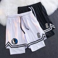 8302 Người Kobe Mỹ Quần Short Bóng Rổ Nam Hai Lớp Dài Đầu Gối Giả Hai Mảnh Nhanh Khô Huấn Luyện Quần Thể Thao Thoáng Khí Trẻ Em 50116