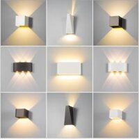 [85-265 Điện áp rộng] Đèn tường LED trang trí ngoài trời chống nước hai đầu cho sân trong, cột có thể điều chỉnh độ sáng, ban công, tường ngoài, cầu thang, cổng