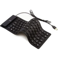 85 Keys Portable Mini USB Keyboard Flexible Waterproof Soft Silicone Gaming Keyboard Tablet Foldable Computer Keyboard L