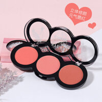 [8509 Lời khen ngợi của mọi người] Bảng phấn má hồng ba màu Cloud Fox Rouge Sun Red Nữ Trang điểm khỏa thân chính hãng Ngọc trai tự nhiên Hơi tỏa sáng Làm sáng tông màu da Sửa chữa nổi bật
