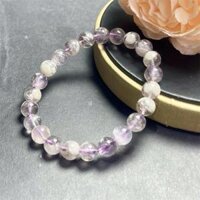 8.5mm Tự Nhiên Tím Vườn Thạch Anh Vòng Tay Nhiều Vòng Tròn Trang Sức Co Giãn Lắc Tay Trẻ Em Quà Tặng Sinh Nhật 1 Chiếc