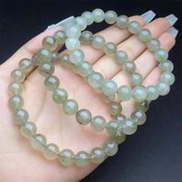 8.5mm Xanh Tự Nhiên Rutiled Thạch Anh Lắc Tay Handmade Pha Lê Thạch Anh Trang Sức Co Giãn Lắc Tay Trẻ Em Quà Tặng Sinh Nhật 1 Chiếc
