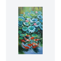 86B612-075 - Tranh Son Dau Ve Thu Cong Chung Nha 6B612-075(60*120Cm)