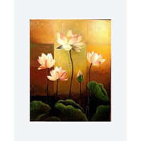 86B69-017 - Tranh Son Dau Ve Thu Cong Sen Tinh 86B69-017(60*90Cm)