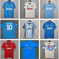 87-88 Napoli Sân khách sân khách Retro Áo bóng đá 88-89 91 / 93 tã áo bóng đá MARADONA