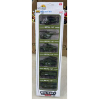 8702Vỉ xe quân sự mô hình bằng sắt cho bé