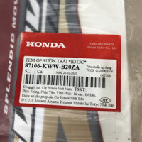 87106KWWB20ZA :Tem ốp sườn trái *R313C* dành cho xe Wave S 110