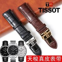 8/7✈Dây đeo Tissot da thật 1853 khóa bướm thay thế T461 Carson Duluer Le Locle T41 đồng hồ nam