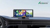 8.8 "Màn hình cảm ứng không dây Android Auto Carplay Máy nghe nhạc stereo cho xe ô tô G.PS Navigation với điều khiển bằng giọng nói Bluetooth gọi điện không cần dùng tay âm nhạc AUX Bộ phát sóng FM xe đài phát thanh Receiver