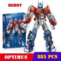 885 Chi Tiết - Bộ Đồ Chơi Lắp Ghép Xếp Hình Robot Biến Hình Transformer Optimus Prime - Lắp Ráp Robot Người Máy