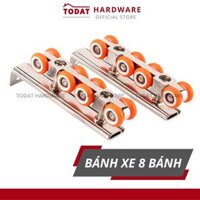 [8B CAM] Bộ Bánh Xe Treo Cửa Lùa Nhôm 8 Bánh CAM cao cấp (hàng vỉ)