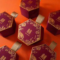 8/Hộp kẹo cưới hộp kẹo 2024 Hộp quà Cưới Kiểu Mới Trung Quốc hộp kẹo Hộp đựng tay trống hộp bao bì-dd08 6TPD