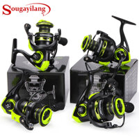 [8kg] Máy câu cá mới Sougayilang 5.2: 1 Máy câu quay 1000-4000 có tay cầm EVA Cuộn màu vàng đậm