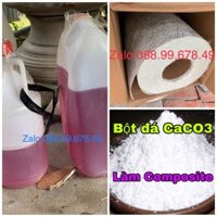 8kg poly 4kg sợi thuỷ tinh 3kg bột đá tặng kèm xúc tác