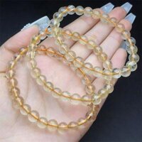 8mm Tự Nhiên Vàng Tóc Thạch Anh Vòng Tay Handmade Năng Lượng Tài Lộc Đá Quý Khoáng Chất Người Phụ Nữ Bùa Hộ Mệnh Trang Sức Quà Tặng 1 Chiếc
