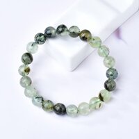 8mm Tự Nhiên Xanh Nho Đá Pha Lê Vòng Tay Prehnite Hạt Tròn Lắc Tay Sức Khỏe Trang Sức