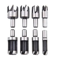 8PCS HSS Cork Drill Bit Set Wood Plug Cutter Drill Cutting Tool Drill Bit Set Bored Hole Tenon Drills