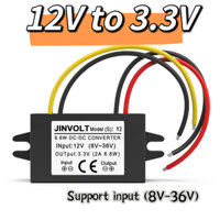 (8v-36v) Bộ chuyển đổi DC-DC Buck điện áp đầu vào rộng, đầu ra 12V sang 3.3V (1-3A, 3.3W-9.9W), chống nước và chống bụi, Bảo vệ ngắn mạch, Lý tưởng cho Devic nhúng và công nghiệp