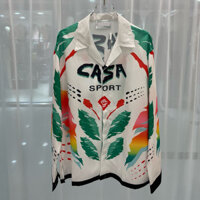 8XPC CASABLANCA 2024Spring Summer New European and American Trend Digital Print Youth Fashion Men's Long Sleeve Shirt Trend