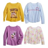 [9-44kg] Set 3 Áo Thun Tay Dài Jumping Beans Bé Gái - Set màu ngẫu nhiên S3A08