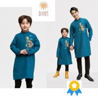 (9 52kg) Áo Dài Cách Tân Cho Bé Trai DLKIDS Chất Gấm Cao Cấp Cho Trẻ em Hàng Đẹp mã DL88