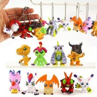 9 Cái / bộ 3-5cm Anime Digimon Phiêu Lưu Móc Chìa Khóa Mặt Dây Chuyền Tailmon Agumon Patamon Gomamon Piyomon Tentomon Palmon Gabumon Q Phiên Bản PVC Nhân Vật Hành Động Mô Hình Búp Bê Đồ Chơi