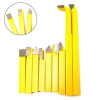 9 Cái/bộ Hợp Kim Tipped Lathe Phay Cutter Shank Công Cụ Hàn Công Cụ Tiện Độ Cứng Vàng Bit-123LifeVn-198