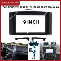 9 Inch Cho MERCEDE BENZ ML GL ML350 GL320 X164 W164 Đài Phát Thanh Ô Tô Stereo Android GPS MP5 Player Fascia Planel Khung Bảng Điều Khiển Bao
