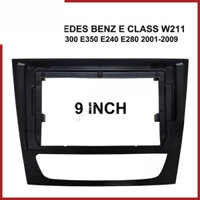 9 Inch Fascia Cho Xe Mercedes BENZ E Class W211 E200 E220 E300 E350 E240 E280 2001-2009 Đài Phát Thanh Ô Tô Stereo Đầu Đơn Vị Bảng Điều Khiển Dash Gắn Viền Bộ Khung