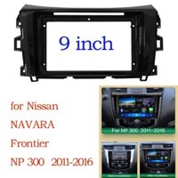 9 Inch Xe Fascia Viền Bộ Dành Cho NISSAN NAVARA 2017-2018 Double Din Xe Khung DVD Âm Thanh Lắp Adapter In-dash Stereo Fascia Pane