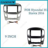 9 inch Xe Ô Tô Khung DVD Âm Thanh Dash Viền Bộ Dụng Cụ Facia Bảng Điều Khiển Đài Phát Thanh Màn Hình 2 Din Cho HYUNDAI H1 Starex 2015-2018 Bộ Khung