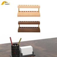 9 Khe Đựng Bút Chì Bằng Gỗ Giá Đỡ Điện Thoại Chắc Chắn Đa Năng Cọ Trang Điểm Giá Đựng Bút Cho Căn Hộ Nhà Cửa Hàng Văn Phòng