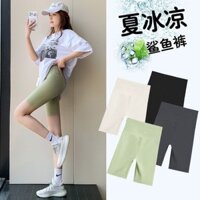 9 / mùa hè Mỏng Năm Điểm Cá Mập Quần Ngoài Nữ Chống chói Quần Đi Xe Đạp Quần Short Bụng Nâng Hông Quần Legging Barbie-r