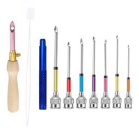 9 Pieces DIY Embroidery Stitching Punch  Craft Tool Poking Knitting