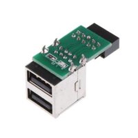 9 Pin header to USB2.0 Adapter Motherboard 9P to Dual USB2.0 Female Card