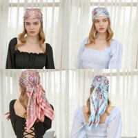 90 Cm Retro Hạt Điều Lụa Dâu Nhỏ Vuông Khăn Cho Nữ Phong Cách Hàn Quốc Phụ Kiện Tóc