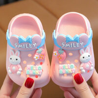 90% Tỷ Lệ Khen ngợi Giày Sandal Bé Gái Trẻ Em Mùa Hè Cho Bé Trong Nhà Đế Mềm Trẻ Sơ Sinh Dép Chống Trơn Trượt Hoạt Hình Bé Trai Baotou Lỗ Giày 25.3.14