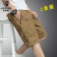 90% Tỷ Lệ Khen ngợi Jeep Shield Crop Quần Nam 2024 Mỏng Quần Cotton Nguyên Chất Quần Lớn Thường Ngày Kích Thước Lớn Người Cao Tuổi Trung Niên Quần Short 3.28-6