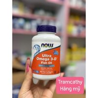 90 viên NOW Ultra Omega 3-D – Dầu cá bổ sung Omega-3 & Vitamin D3