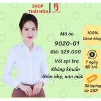 9020-01 màu trắng gân, co giãn, thấm hút mồ hôi tốt