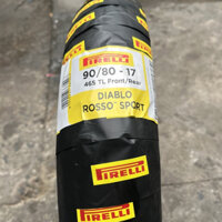 (90/80-17) Vỏ xe Pirelli Diablo Rosso Sport 90/80-17 M/C 46S TL dùng cho các dòng xe Winner, Sonic, Raider, Exciter