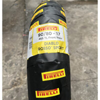 (90/80-17) Vỏ xe Pirelli Diablo Rosso Sport 90/80-17 M/C 46S TL dùng cho các dòng xe Winner, Sonic, Raider, Exciter