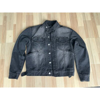 909xFiveM | Áo Khoác Jean Denim Jacket Cổ Tròn Form Boxy Chất liệu Jean 13oz Siêu dày dặn Chính Hãng FiveM.stu