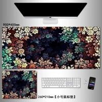 90cm * 40cm Mắt Khỏa Thân 3D Màu Hoa Miếng Lót Chuột Cao Cấp Kích Thước Lớn Chống Bụi Bẩn Có Thể Giặt Bàn Làm Việc Bàn Học Sinh Sổ Tay Bàn Phím Pad