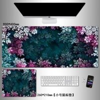90cm * 40cm Mắt Khỏa Thân 3D Màu Hoa Miếng Lót Chuột Kích Thước Lớn Chống Bụi Bẩn Có Thể Giặt Được Bàn Làm Việc Bàn Học Sinh Sổ Tay Bàn Phím Pad