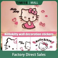 90x60cm Phổ Biến 3d Hello Kity Cat Đồ Chơi Cổ Điển Nhà Đề Can Vinyl Dán Tường Cho Bé Phòng Trang Trí Hoạt Hình -timivn