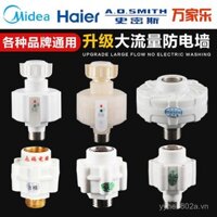 [91% Đánh giá Tích cực] Máy nước nóng điện bằng đồng thau đa năng, chống điện, cách nhiệt ngoài tường, phụ kiện chống rò rỉ, Midea Smith, lưu lượng cao