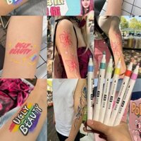 91% Tỷ Lệ Khen ngợi Acrylic Bút Sơn Cơ Thể Graffiti Bút Sơn Da Bút Xăm Bút Tự Làm Album Ảnh Gốm Cuckoo Thẻ Bàn Chải 3.23
